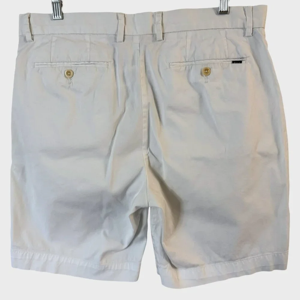 Polo Ralph Lauren Chino Short White Men's 33 Stretch Classic-Fit Preppy Vacation